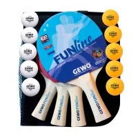 Table tennis set Gewo Fun Time 4 Bats 10 Balls (96980000) (931302)
