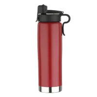 Thermal mug Bergner Go lovers 500 ml red (BG-37571-MPK)