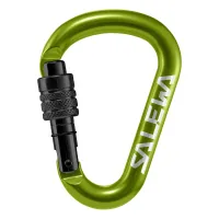 Travel carabiner Salewa HMS Screw G2 1525 5810 - Med - green (013.003.1318)