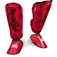 Leg and foot protection Phantom Muay Thai Red S/M (PHSG2678-SM)
