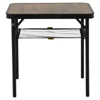 Travel table Bo-Camp Garland 60x45 cm Black/Wood look (1404195) (DAS303266)
