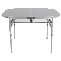 Travel table Bo-Camp Premium Oval 100x70 cm Gray (1404424) (DAS303284)