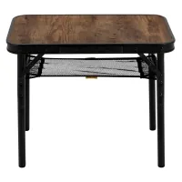 Travel table Bo-Camp Woodbine 56x34 cm Black/Wood look (1404191) (DAS303265)