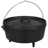 Котел туристичний Bo-Camp Dutch Oven Cast Iron 31 cm / 5 L Black (2122410) (DAS303290)