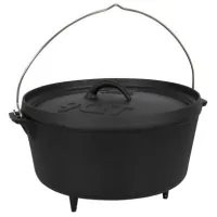 Котел туристичний Bo-Camp Dutch Oven Cast Iron 31 cm / 7.1 L Black (2122415) (DAS303291)