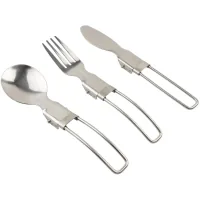 Set of travel tableware Tribe Compact Set steel (T-FC-0021-metal)