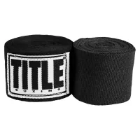 Bandage for sports Title Boxing Mexican Style 180" 4.5m Black (MHW BK)