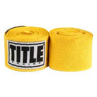 Bandage for sports Title Boxing Select 180" Semi Elastic Mexican 4.5m Gold (SMHW XL GD)