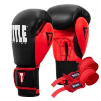 Boxing gloves Title Boxing Dynamic Strike Black/Red 16 oz (XDBG 16 BK/RD)