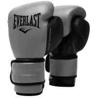 Боксерські рукавички Everlast PowerLock Boxing Training Gloves P00002306 сірий, чорний 14 унцій (009283608545)