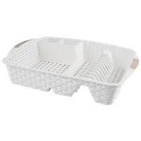 Сушарка для посуду Violet House 0757 Ротанг White (0757 Роттанг WHITE сушка д/пос.4)