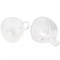 Набір чашок Bergner Coffee & Tea lovers 100 мл 2 шт (BG-20114-MM)