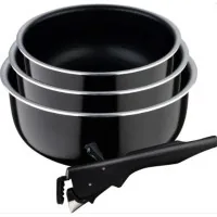 Набір посуду Bergner Click&Cook ковші 16/18/20 см 4 предмета (BG-31608-BK)