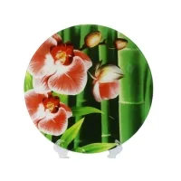 Dish Interos 30 cm Orchid-bamboo 77577 (IT-S3012/Q067)