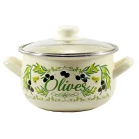 Pan Interos enamel Greek olive 88747 4.1 l (IT-567-20)
