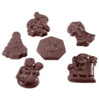 Форма для шоколаду Chocolate World Різдво 6 фігур 4х6 шт 6 г (2260 CW)