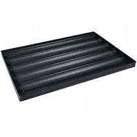Baking sheet FOREST FORM line 5 waves 600x400x30 mm for baguettes perforated (902050)