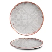 Plate G.Benedikt Optimo Mosaic Bold Red Rim 29 cm (OPT2129-K0051)