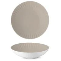 Plate G.Benedikt Ribby Color Almond deep 22 cm (RIB1922-X9244)