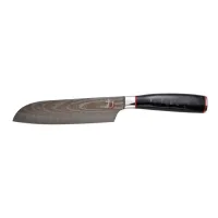 Kitchen knife MasterPro Tetsu, santoku, 17.5 cm, black (BGMP-4128-MBK)