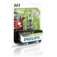 Автолампа Philips H1 LongLife EcoVision, 1шт (12258LLECOB1)