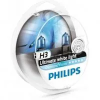 Car lamp Philips H3 Diamond Vision 5000K, 2 pcs/blister (12336DVS2)