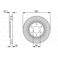 Гальмівний диск Bosch 0 986 479 V51