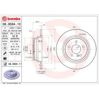 Гальмівний диск Brembo 08.9584.11