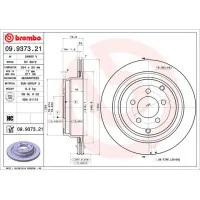 Гальмівний диск Brembo 09.9373.21