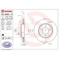 Гальмівний диск Brembo 09.9582.10