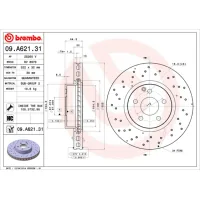 Гальмівний диск Brembo 09.A621.31