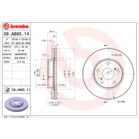 Гальмівний диск Brembo 09.A865.11