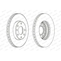 Гальмівний диск FERODO DDF1041