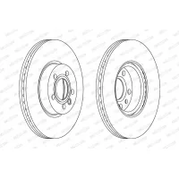Гальмівний диск FERODO DDF1160C