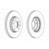 Гальмівний диск FERODO DDF1210C