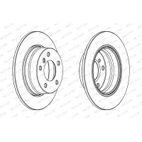 Гальмівний диск FERODO DDF1303C