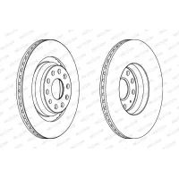 Гальмівний диск FERODO DDF1503C