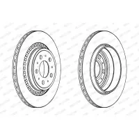 Гальмівний диск FERODO DDF1551