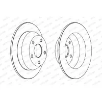 Гальмівний диск FERODO DDF1553C