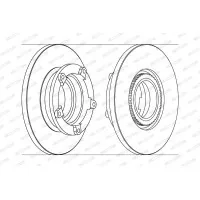 Гальмівний диск FERODO DDF1573-1