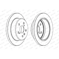 Гальмівний диск FERODO DDF1598C