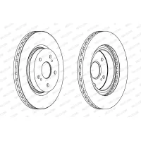 Гальмівний диск FERODO DDF1635C