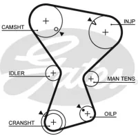 Gates 5072 timing belt