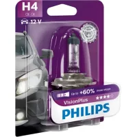 Автолампа Philips 12342VPB1 H4 Vision Plus 12V 60/55W (3228)