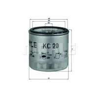 Fuel filter KOLBENSCHMIDT KC20