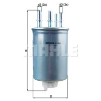 Fuel filter KOLBENSCHMIDT KL1044