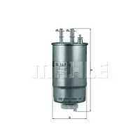 Fuel filter KOLBENSCHMIDT KL567