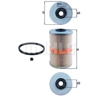 Fuel filter KOLBENSCHMIDT KX204D
