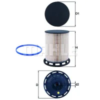 Fuel filter KOLBENSCHMIDT KX493DECO