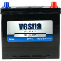 Car battery Vesna 60 Ah/12V Japan Euro (415 060)